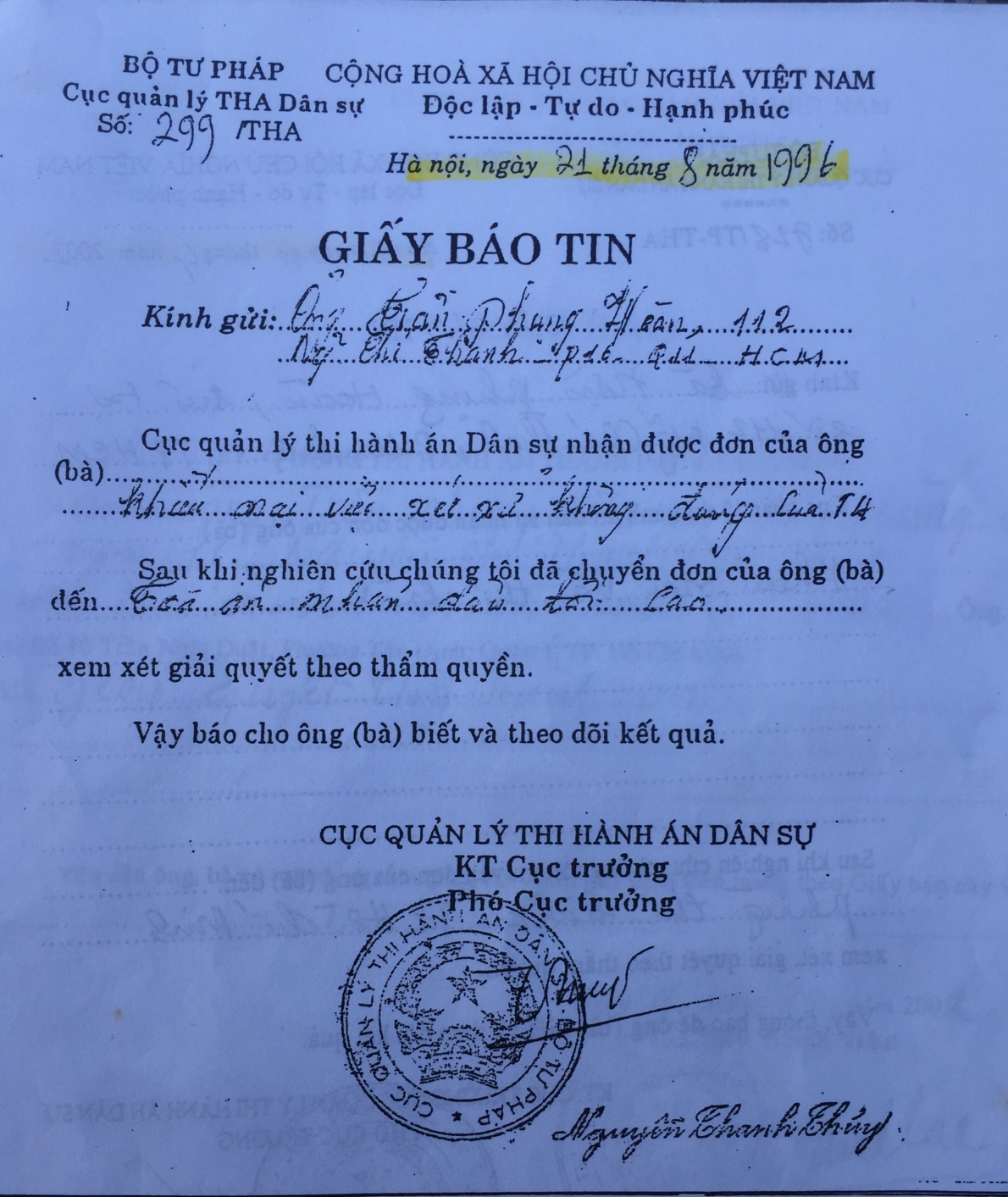 Bản án 26 năm chưa được thi hành tại TP. Hồ Chí Minh: Cần nhìn thẳng vào sự thật để sửa sai