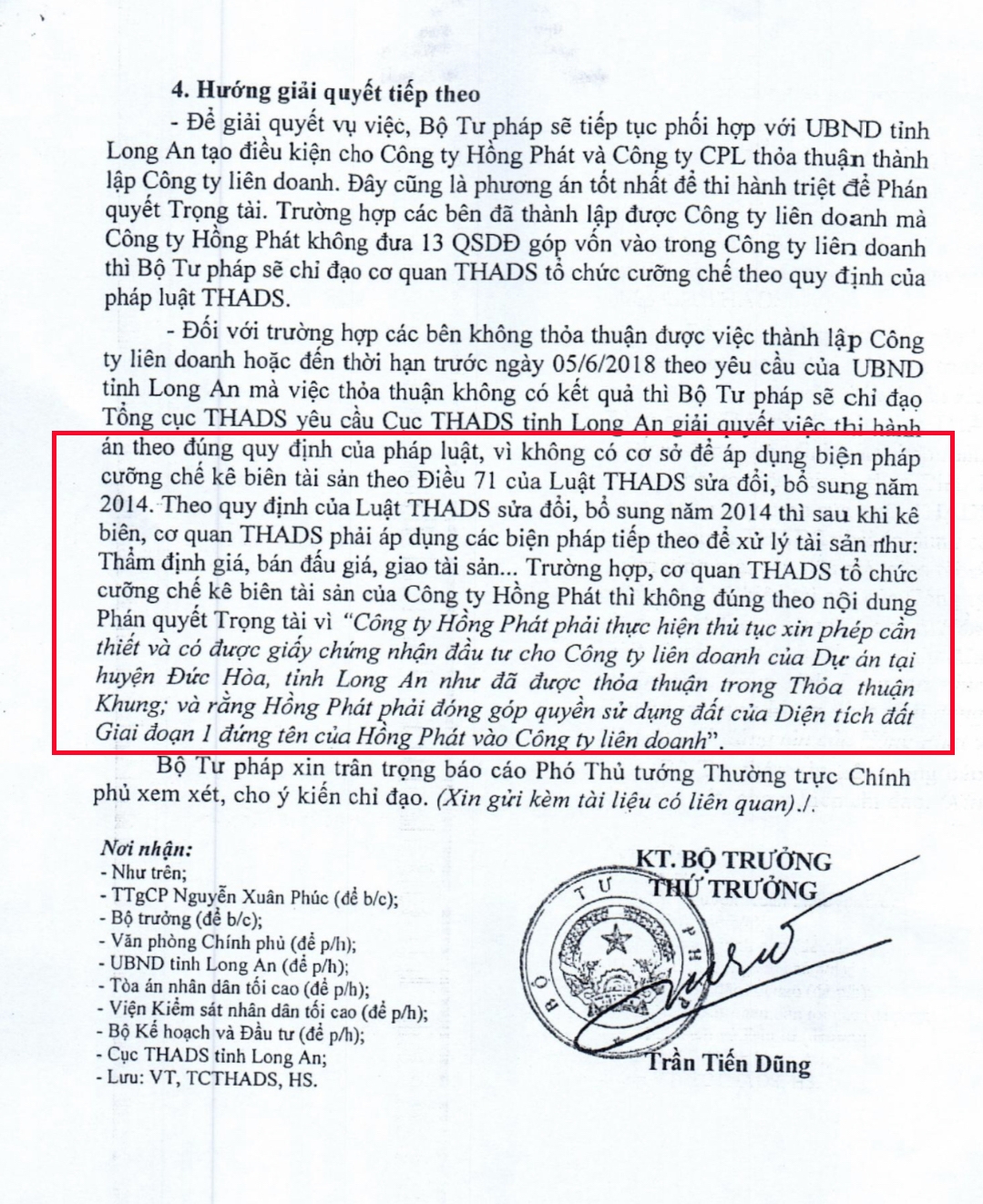 Về ngăn chặn 232,66 ha đất của Công ty CP địa ốc Hồng Phát: Cần thu hồi Quyết định số 07, để chủ đầu tư thoát cảnh “một cổ hai tròng”!