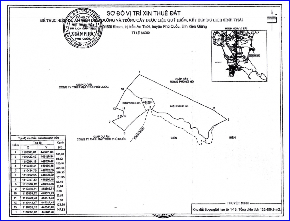 Phù hợp quy hoạch của TP Phú Quốc và pháp luật về đất đai