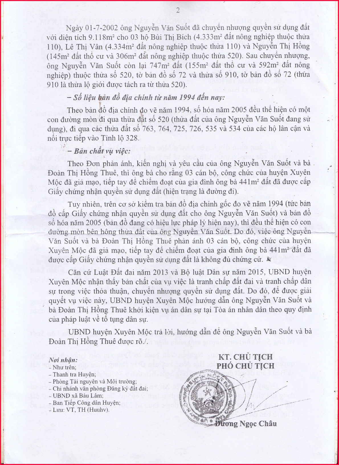 Huyện Xuyên Mộc, tỉnh Bà Rịa – Vũng Tàu: Một kiểu bao che lộ liễu!