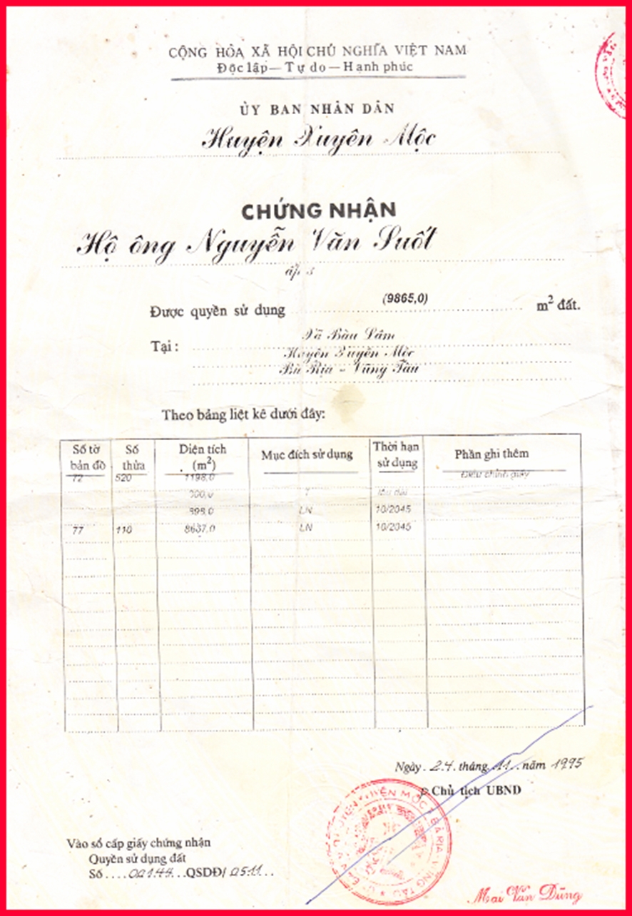 Huyện Xuyên Mộc, tỉnh Bà Rịa – Vũng Tàu: Một kiểu bao che lộ liễu!