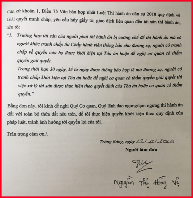 Cưỡng chế thi hành án đối với đất đang tranh chấp có hợp pháp không?