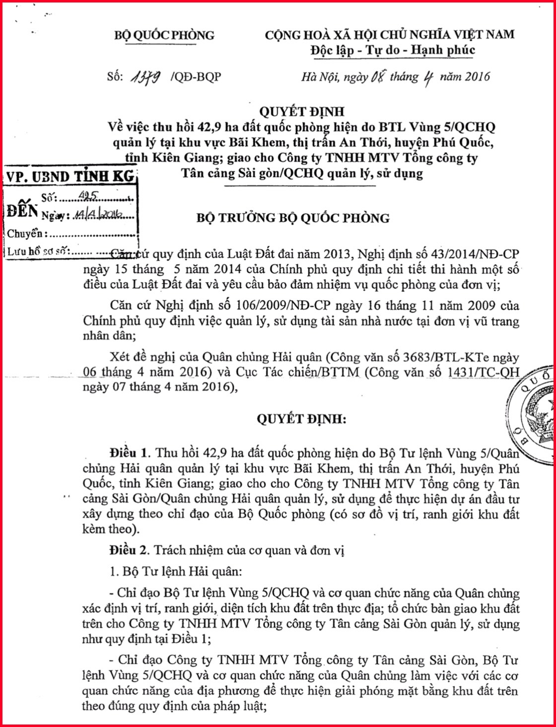 Ủy ban Tư pháp của Quốc hội đề nghị Chủ tịch UBND tỉnh Kiên Giang giải quyết đơn bà Giang Lệ Phương