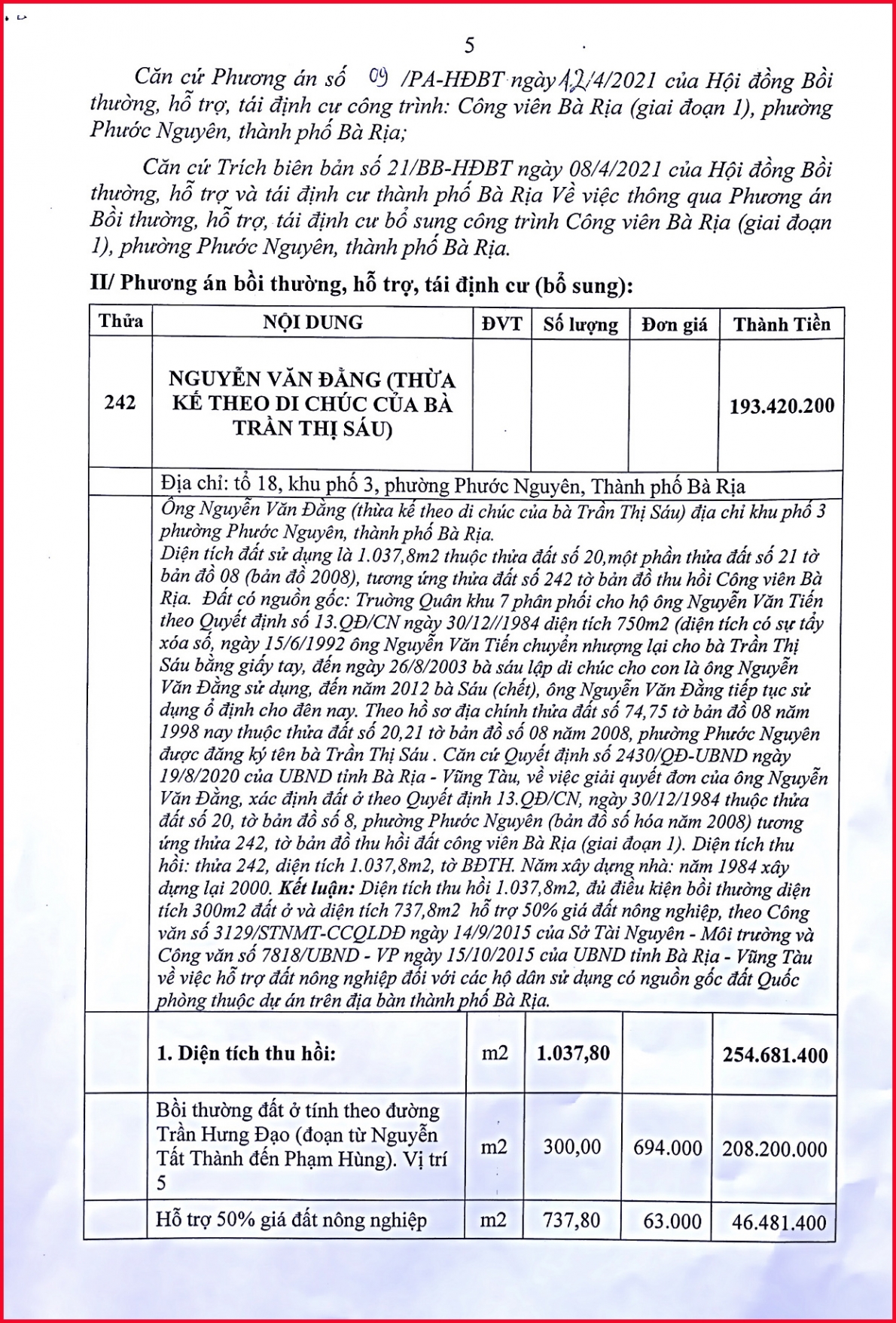 Cần giải quyết có lí, có tình kiến nghị khẩn cấp của gia đình ông Nguyễn Văn Đằng