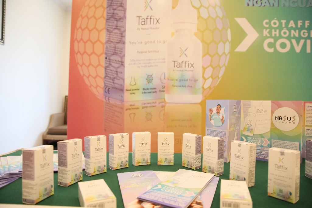Sản phẩm xịt mũi ngăn ngừa Covid-19 TAFFIX đã có mặt tại Việt Nam