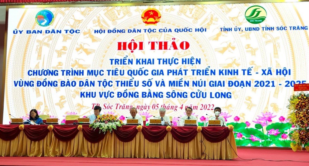 Hội thảo “Chương trình mục tiêu quốc gia phát triển kinh tế - xã hội vùng đồng bào dân tộc thiểu số và miền núi, giai đoạn 2021 – 2025 khu vực ĐBSCL”