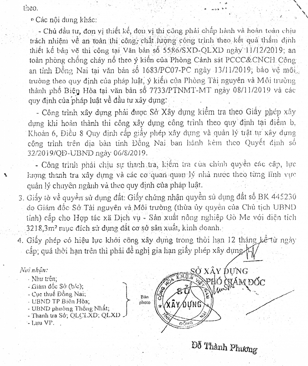 HTX Gò Me kiến nghị xem xét lại Kết luận thanh tra của UBND tỉnh Đồng Nai