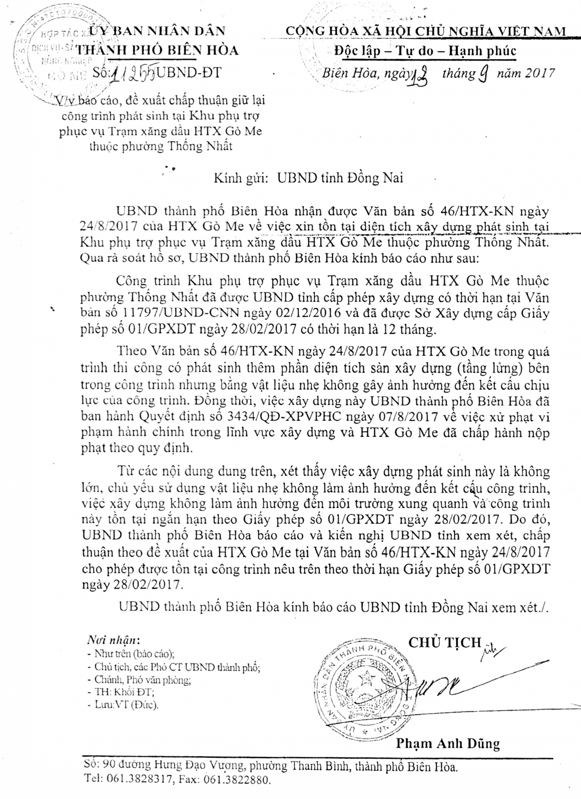 HTX Gò Me kiến nghị xem xét lại Kết luận thanh tra của UBND tỉnh Đồng Nai