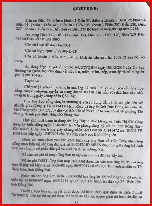 TP Biên Hòa, tỉnh Đồng Nai: Nhiều dấu hiệu sai phạm trong một vụ án