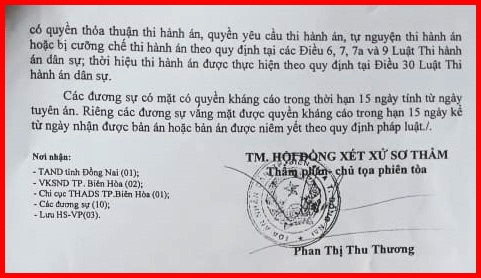 TP Biên Hòa, tỉnh Đồng Nai: Nhiều dấu hiệu sai phạm trong một vụ án