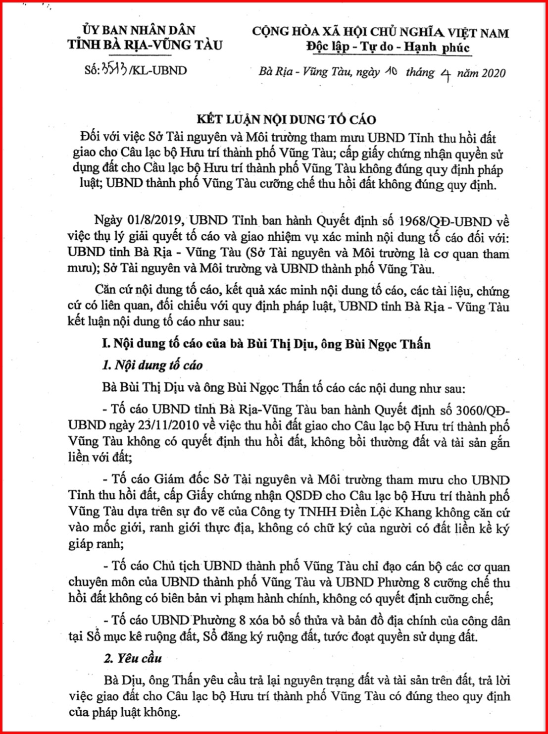 TP. Vũng Tàu, tỉnh Bà Rịa-Vũng Tàu: Vẫn chuyện “Trên bảo dưới không nghe”!