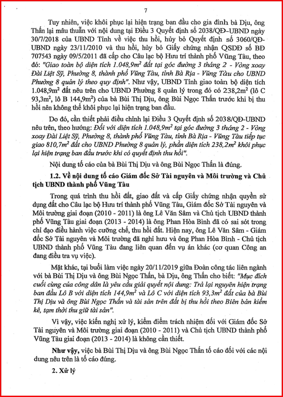 TP. Vũng Tàu, tỉnh Bà Rịa-Vũng Tàu: Vẫn chuyện “Trên bảo dưới không nghe”!