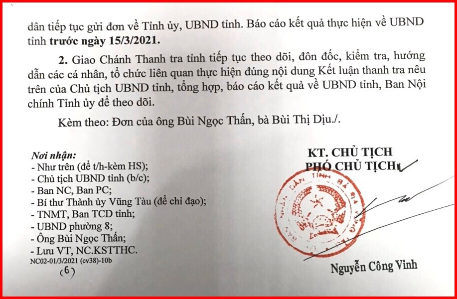 TP. Vũng Tàu, tỉnh Bà Rịa-Vũng Tàu: Vẫn chuyện “Trên bảo dưới không nghe”!