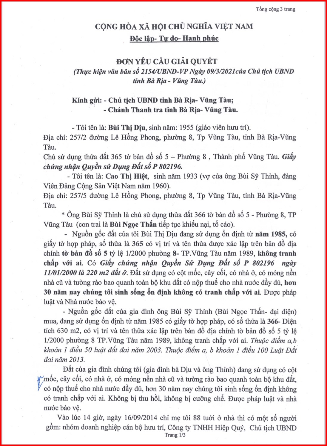 TP. Vũng Tàu, tỉnh Bà Rịa-Vũng Tàu: Vẫn chuyện “Trên bảo dưới không nghe”!