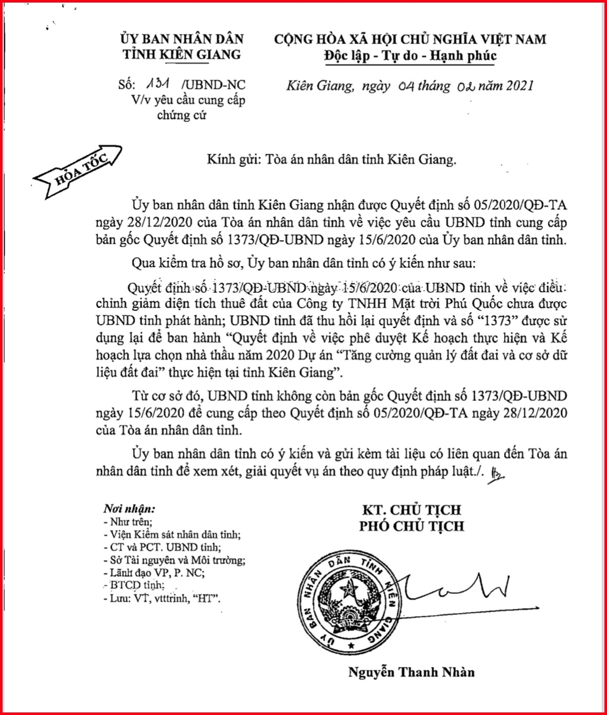 Trả lời sai sự thật, có dấu hiệu bao che sai phạm