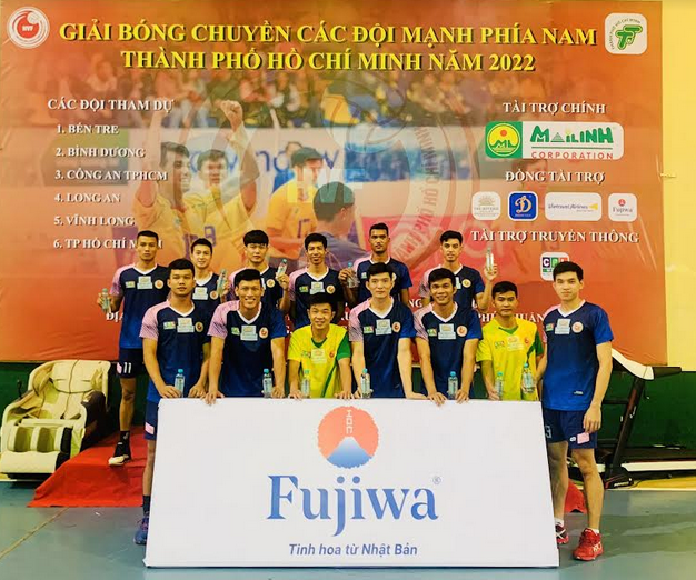Giải bóng chuyền các đội mạnh phía Nam: Fujiwa Việt Nam-đồng hành với Liên đoàn bóng chuyền thành phố