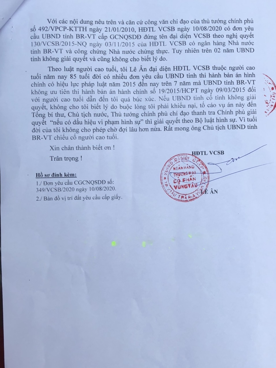 Đại gia Lê Ân yêu cầu cấp sổ đỏ theo quyết định của bản án hành chính có hiệu lực pháp luật từ năm 2015