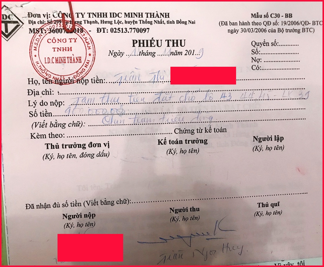 Về thực hiện Dự án Khu dân cư Al-Cl (đô thị Dầu Giây), tỉnh Đồng Nai: ​​​​​​​Cần xác minh làm rõ dấu hiệu lừa đảo, làm trái