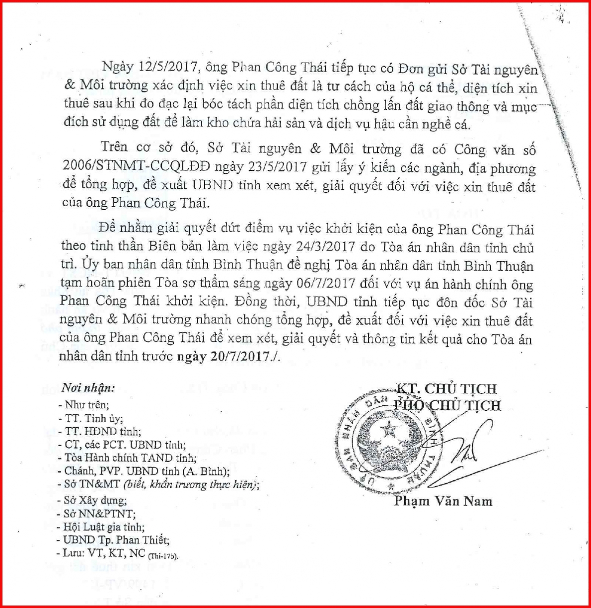 Bí thư Tỉnh ủy Dương Văn An chỉ đạo giải quyết dứt điểm