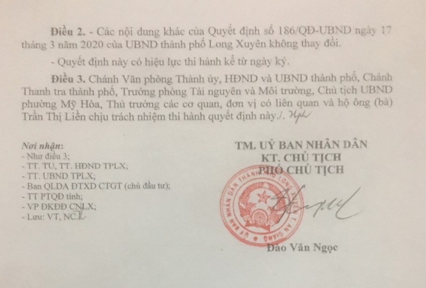 TP Long Xuyên, tỉnh An Giang: Sao yêu cầu của anh Trần Trung Tính vẫn chưa giải quyết dứt điểm ?!