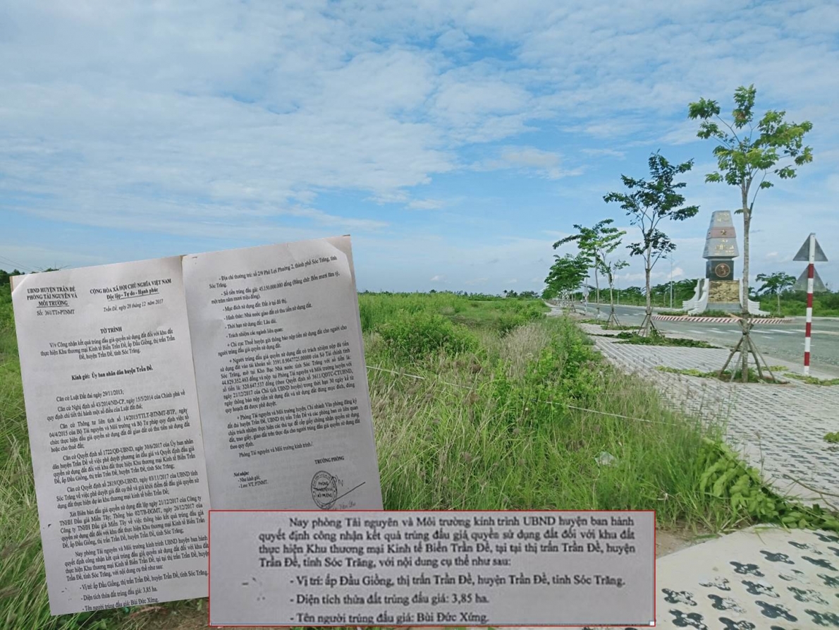 Những bất thường vụ đấu giá dự án Khu thương mại kinh tế biển Trần Đề: Đại gia Sóc Trăng trúng đấu giá với tư cách là cá nhân ?!