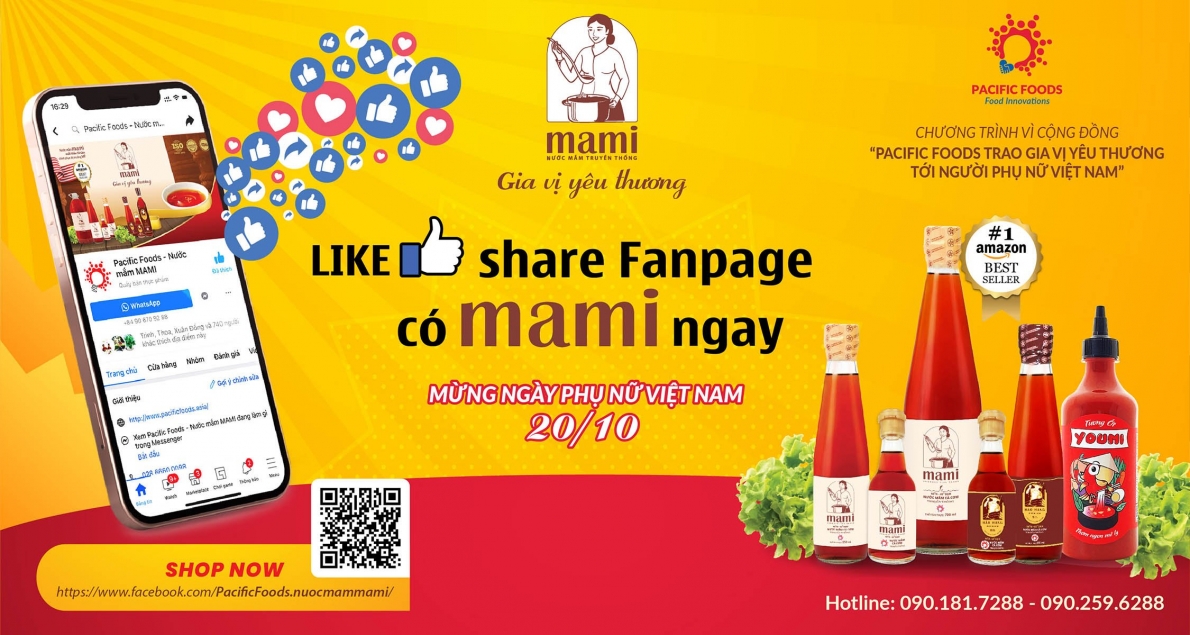 “Pacific foods tặng gia vị yêu thương cho người phụ nữ Việt Nam”
