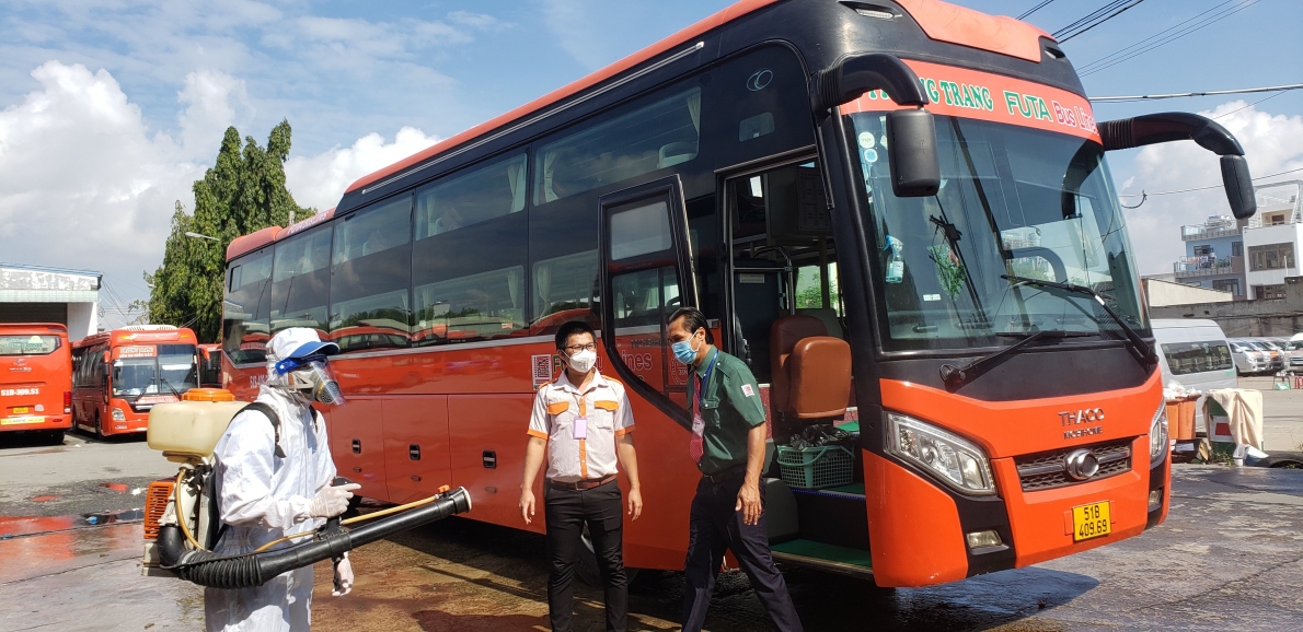 Sáng 18/10, đã có 5 tỉnh thí điểm vận tải hành khách đi và đến TP.Hồ Chí Minh cùng Phương Trang