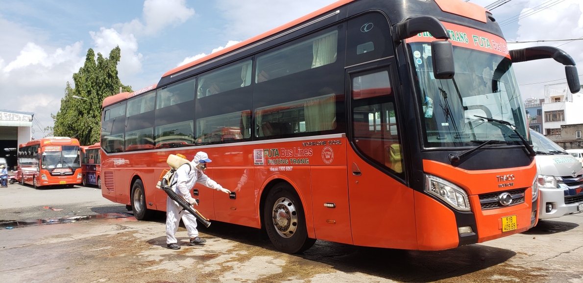 Sáng 18/10, đã có 5 tỉnh thí điểm vận tải hành khách đi và đến TP.Hồ Chí Minh cùng Phương Trang