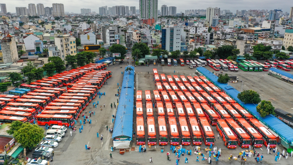 Sáng 18/10, đã có 5 tỉnh thí điểm vận tải hành khách đi và đến TP.Hồ Chí Minh cùng Phương Trang