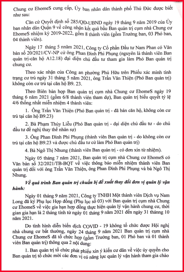 Yêu cầu làm rõ những khuất tất về tài chính và quản lý vận hành chung cư