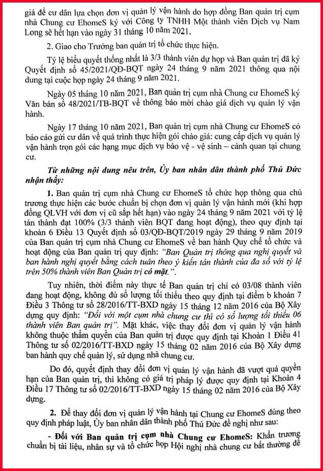 Yêu cầu làm rõ những khuất tất về tài chính và quản lý vận hành chung cư