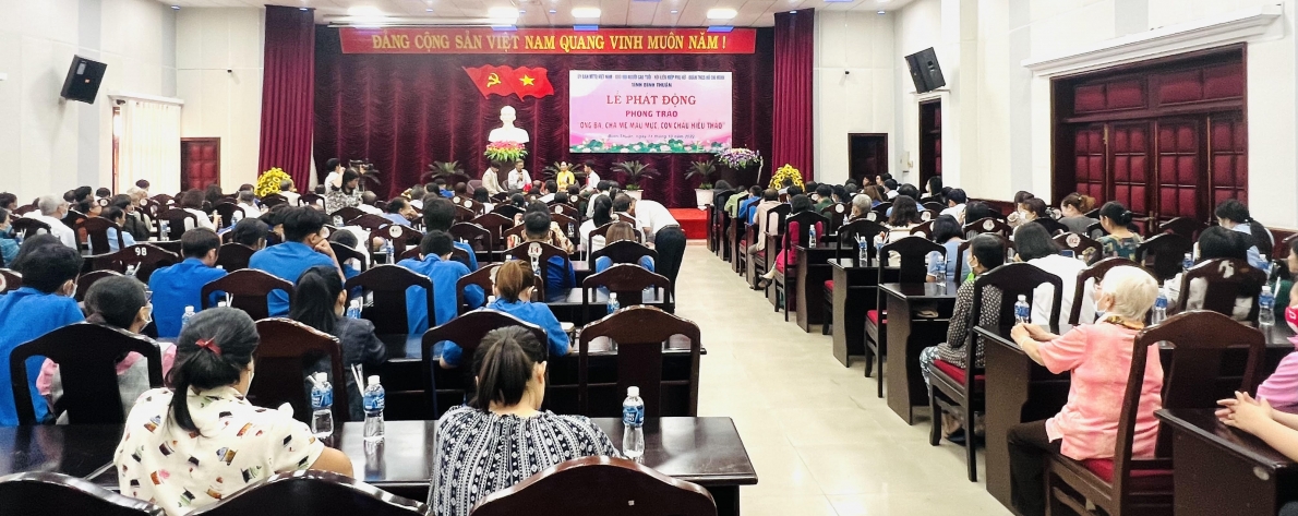 Bình Thuận: Phát động phong trào “Ông bà, cha mẹ mẫu mực, con cháu hiếu thảo”