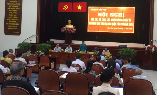 Quận ủy Tân Phú, TP. Hồ Chí Minh: Tiếp xúc, đối thoại với Nhân dân trên tinh thần cầu thị, lắng nghe