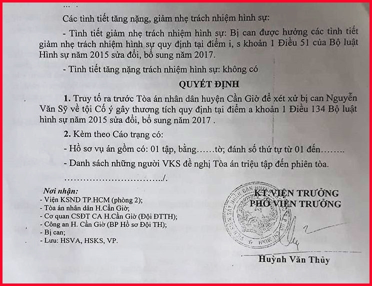 ​​​​​​​Vụ án “cố ý gây thương tích” ở huyện Cần Giờ- TP. Hồ Chí Minh: Có dấu hiệu bỏ lọt tội phạm (!)