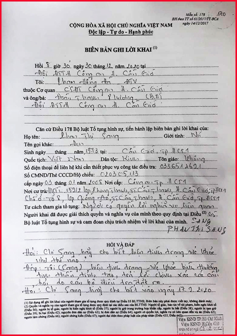 ​​​​​​​Vụ án “cố ý gây thương tích” ở huyện Cần Giờ- TP. Hồ Chí Minh: Có dấu hiệu bỏ lọt tội phạm (!)