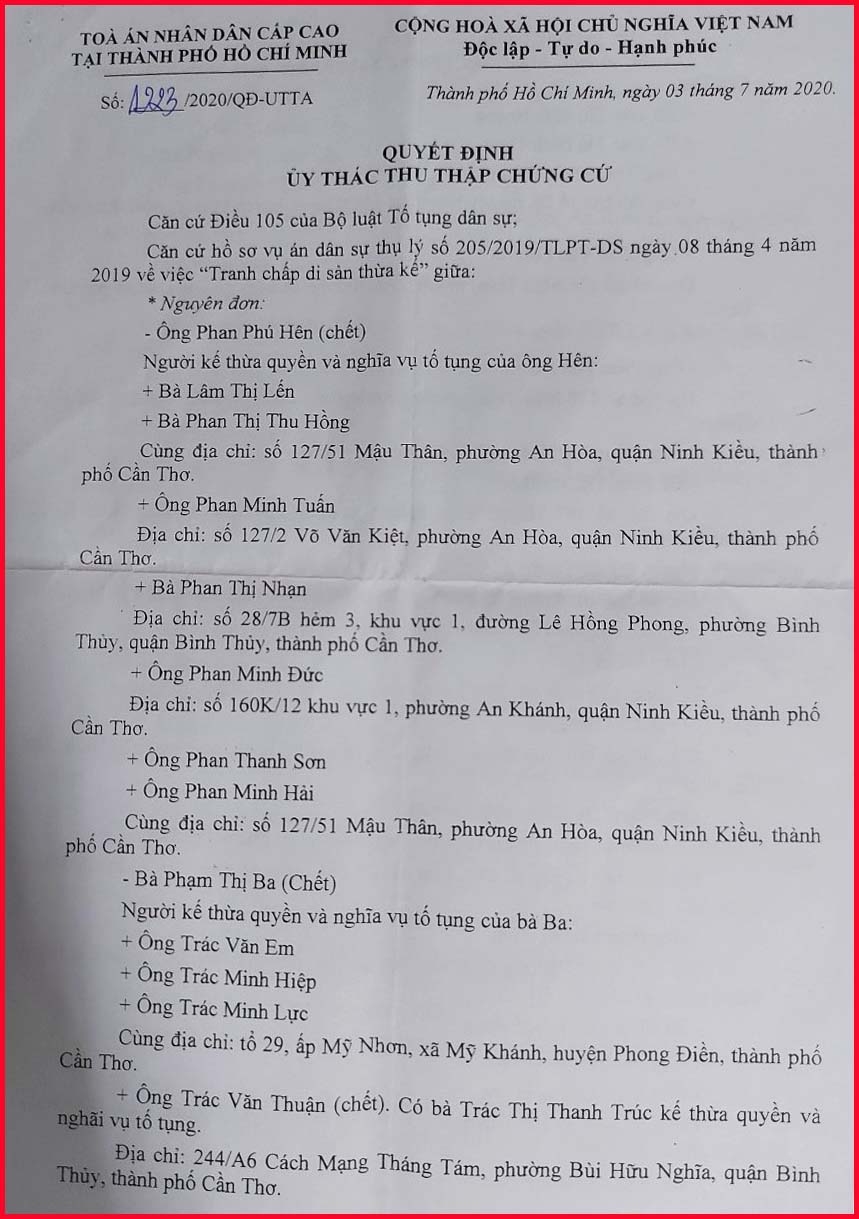 ​​​​​​​Trông chờ một quyết định giám đốc thẩm khách quan, đúng pháp luật!