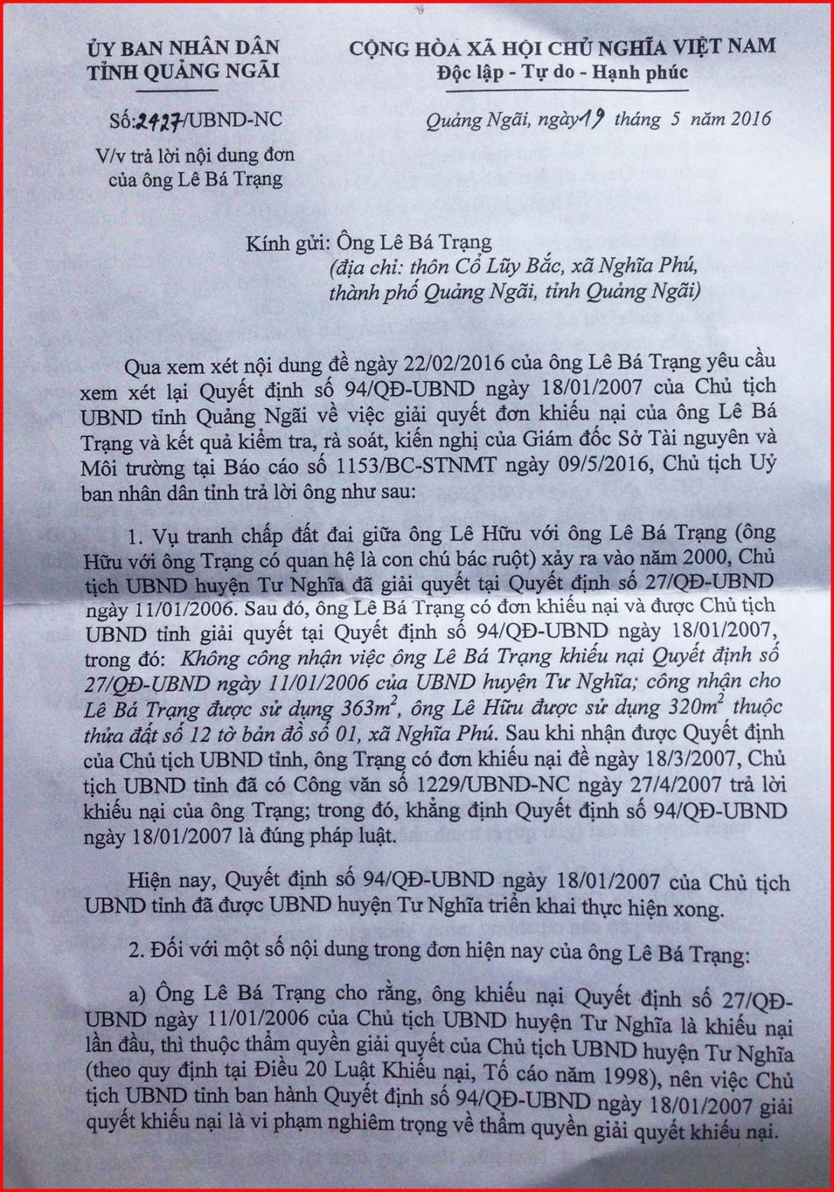 Nhiều quyết định, việc làm có dấu hiệu trái luật