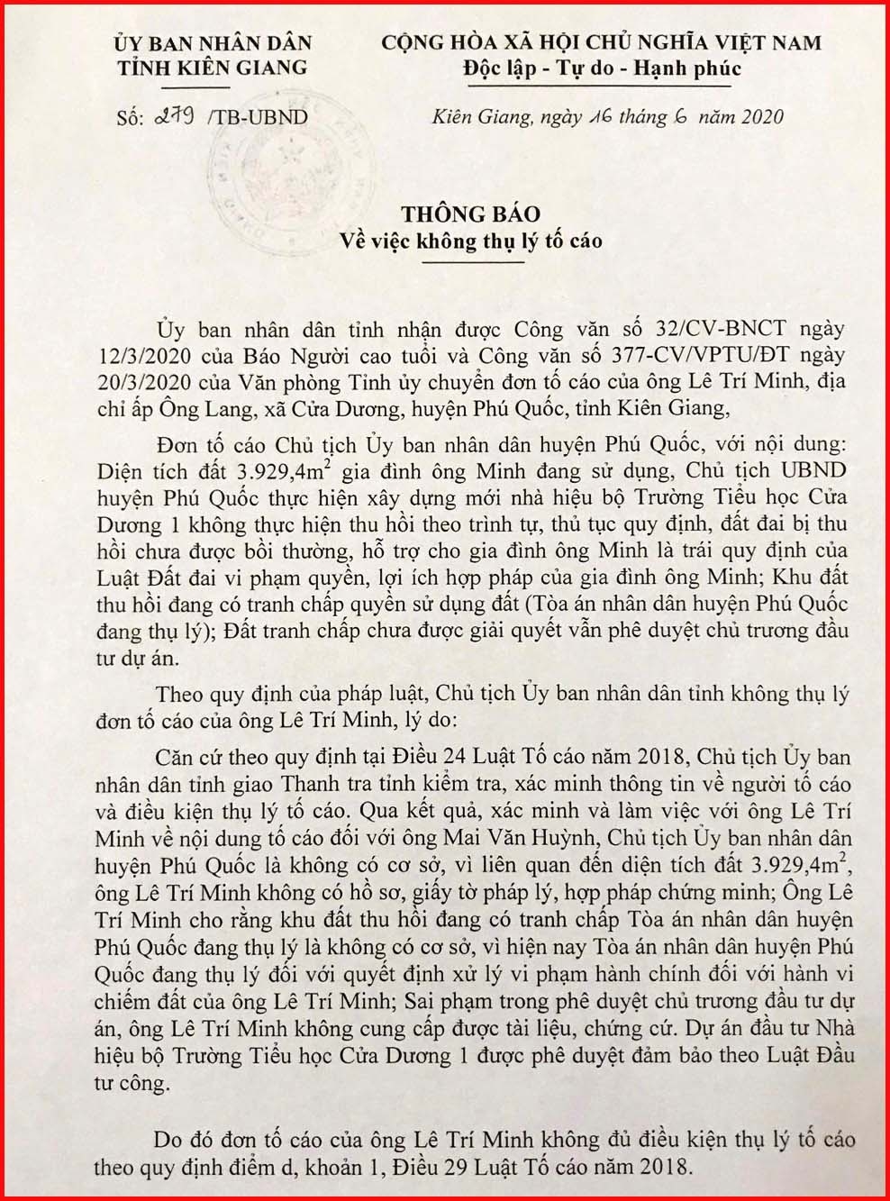 Cần giải quyết đúng pháp luật để bảo vệ danh dự, quyền lợi hợp pháp cho các bên
