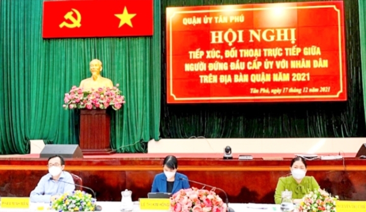 Quận ủy Tân Phú, TP.Hồ Chí Minh: Tập trung giải quyết kịp thời kiến nghị, phản ánh của Nhân dân
