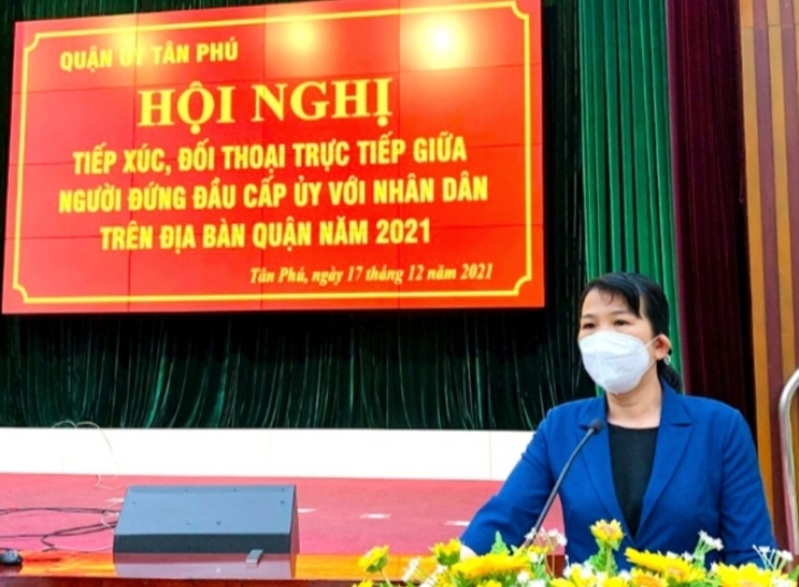 Quận ủy Tân Phú, TP.Hồ Chí Minh: Tập trung giải quyết kịp thời kiến nghị, phản ánh của Nhân dân