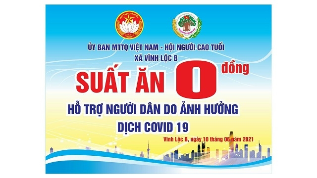 Suất ăn 0 đồng ở xã Vĩnh Lộc B sẽ được duy trì thường xuyên trong mùa dịch Covid-19.