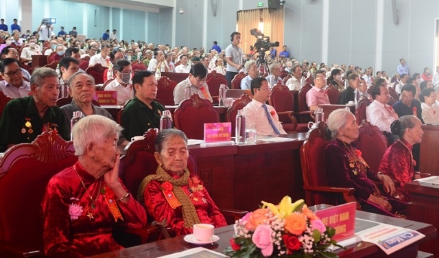 Các đại biểu dự lễ kỷ niệm 75 năm Ngày Thương binh - Liệt sĩ (27/7/1947 – 27/7/2022).