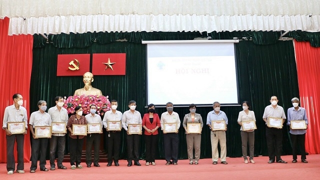 Các tập thể, cá nhân được khen thưởng có thành thành tích xuất sắc trong phong trào thi đua của Hội.