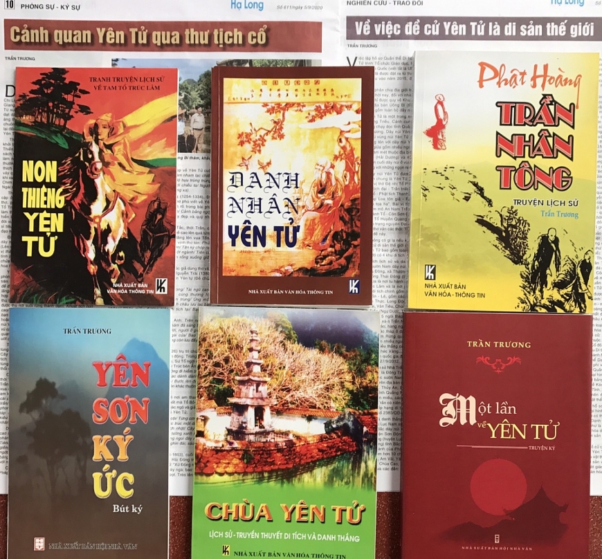 Một số sách, báo của ông Trần Trương viết về Yên Tử
