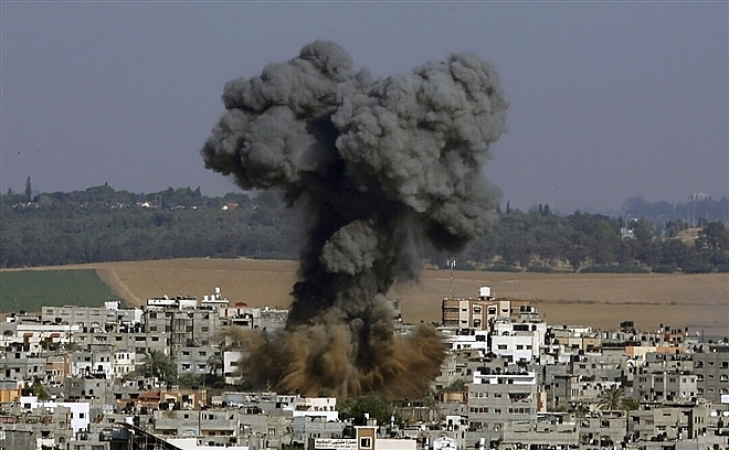 Một vụ không kích của Israel vào thành phố Gaza hôm 11/5