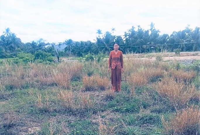 Diện tích đất con cháu mua để xây nhà thờ mẹ VNAH bị thu hồi vì công trình thủy lợi kênh tiêu Bà Sáu ở Hàm Mỹ.