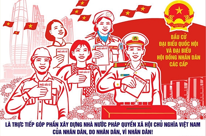 Tranh cổ động của Bùi Văn Minh Triết,