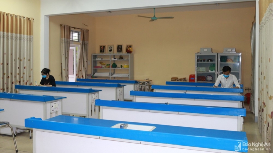 Phòng thi đặc biệt dành cho thí sinh thuộc diện F1.