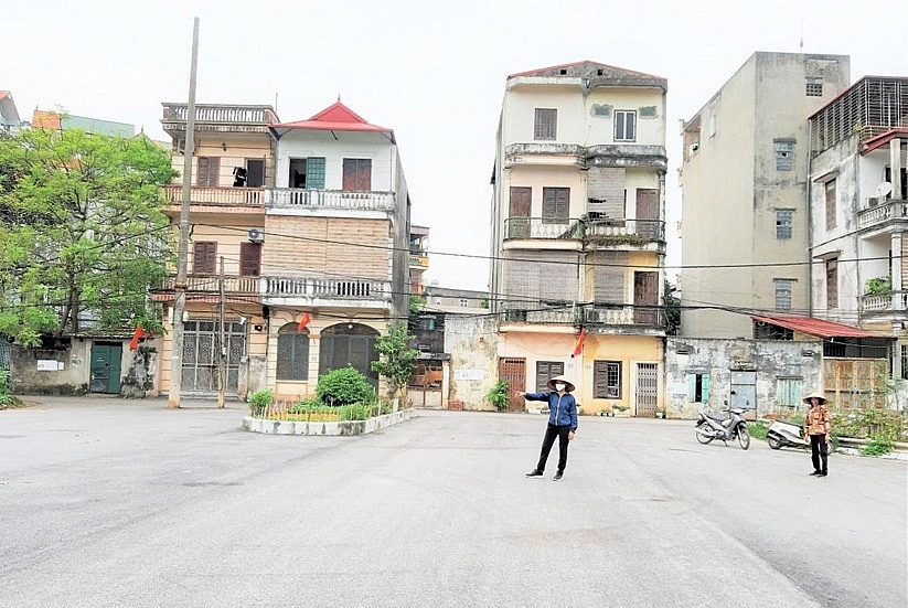 Khu dân cư phường Cổ Nhuế 1 nằm trong diện GPMB đường số 3 để nối với đường trong KĐTM Tây Hồ Tây đã mở.