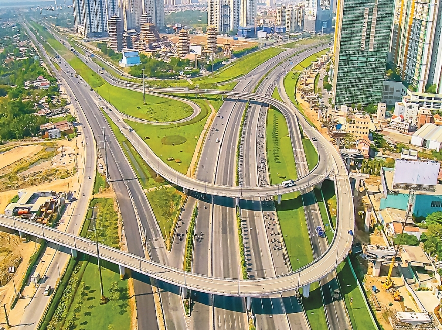 Một nút giao thông của TP Hồ Chí Minh  